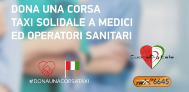 Dona una corsa taxi a medici ed operatori sanitari